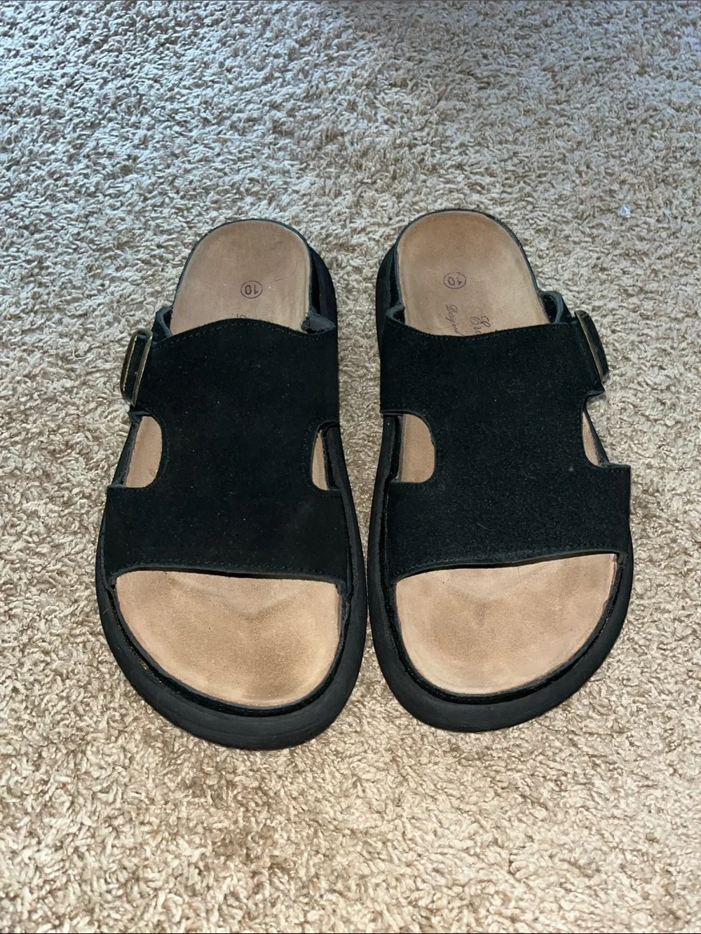 Ericsohn Eric Sohn slip on slides designed in Switzerland Men size 10.